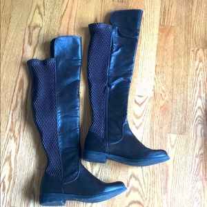 Brown over the knee boots